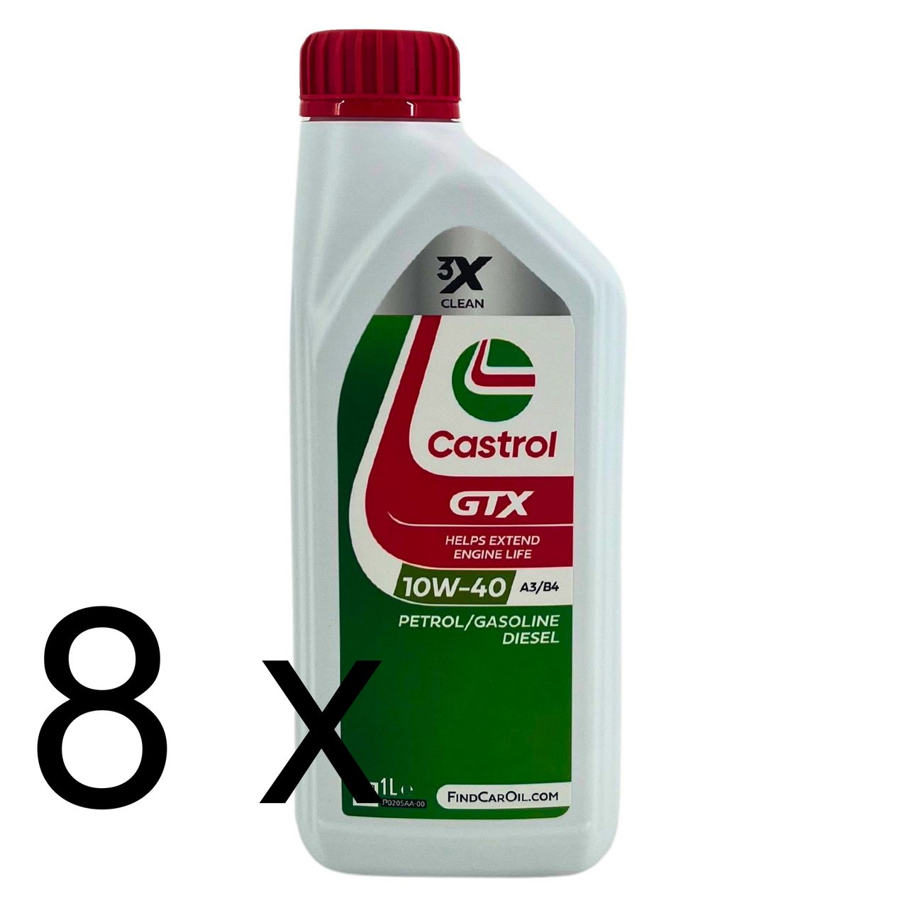 Castrol GTX 10W-40 A3/B4 8x1 Liter