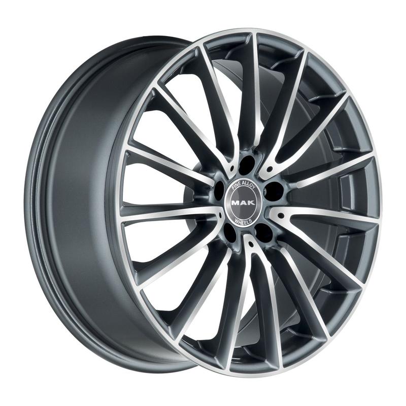MAK KOMET gun metallic mirror 8.0Jx19 5x112 ET33