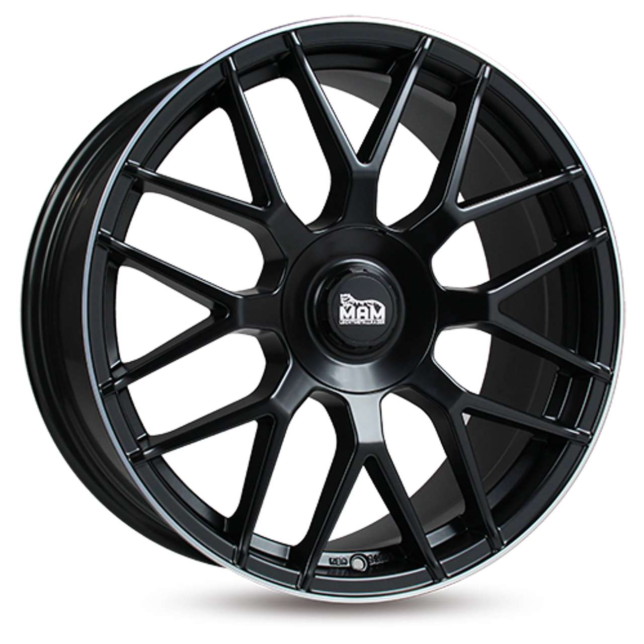 MAM MAM GT1 matt black lip polished 7.5Jx17 5x108 ET45