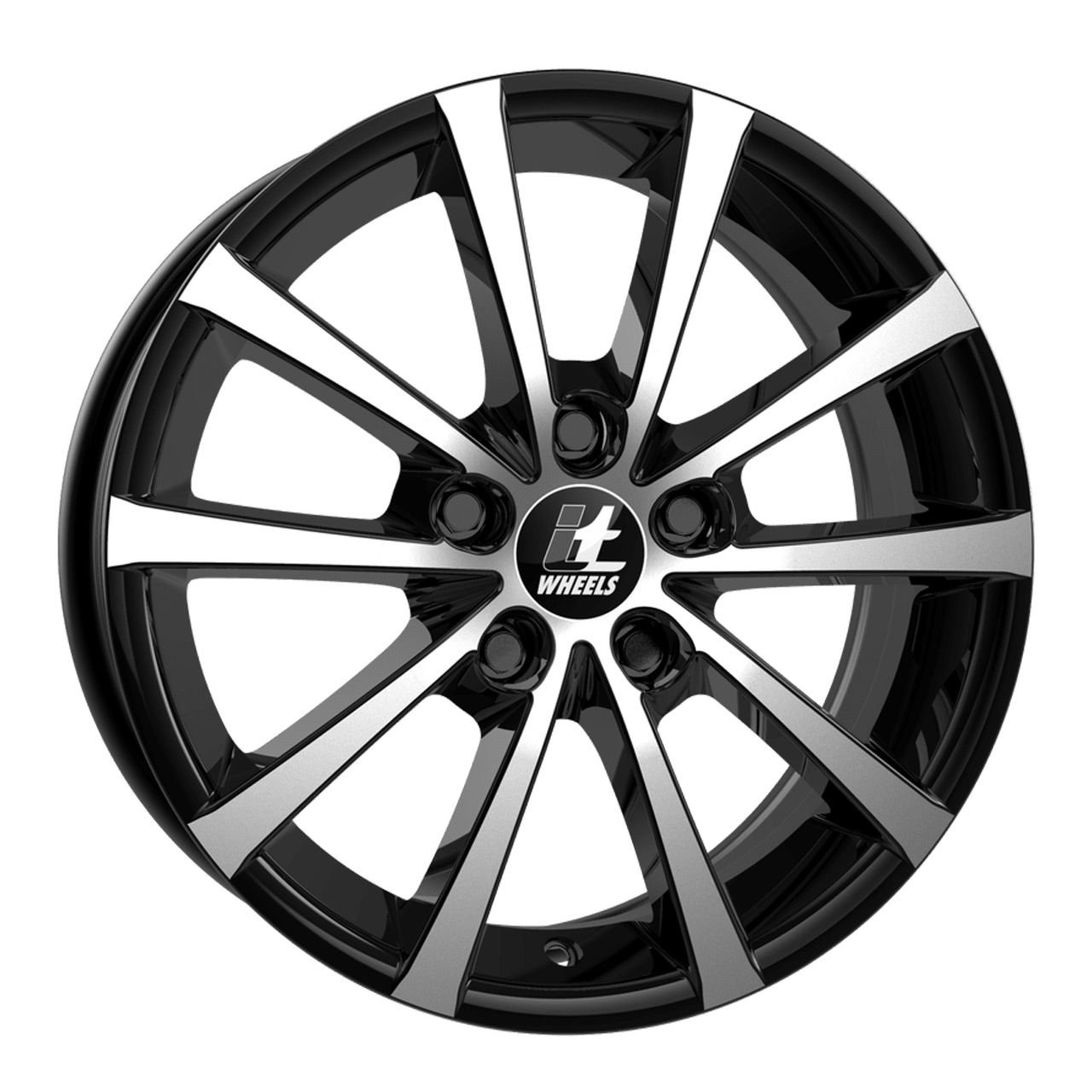 ITWHEELS ALICE glanzschwarz poliert 7.0Jx17 5x100 ET35 ITWHEELS ALICE glanzschwarz poliert 7.0Jx17 5x100 ET35