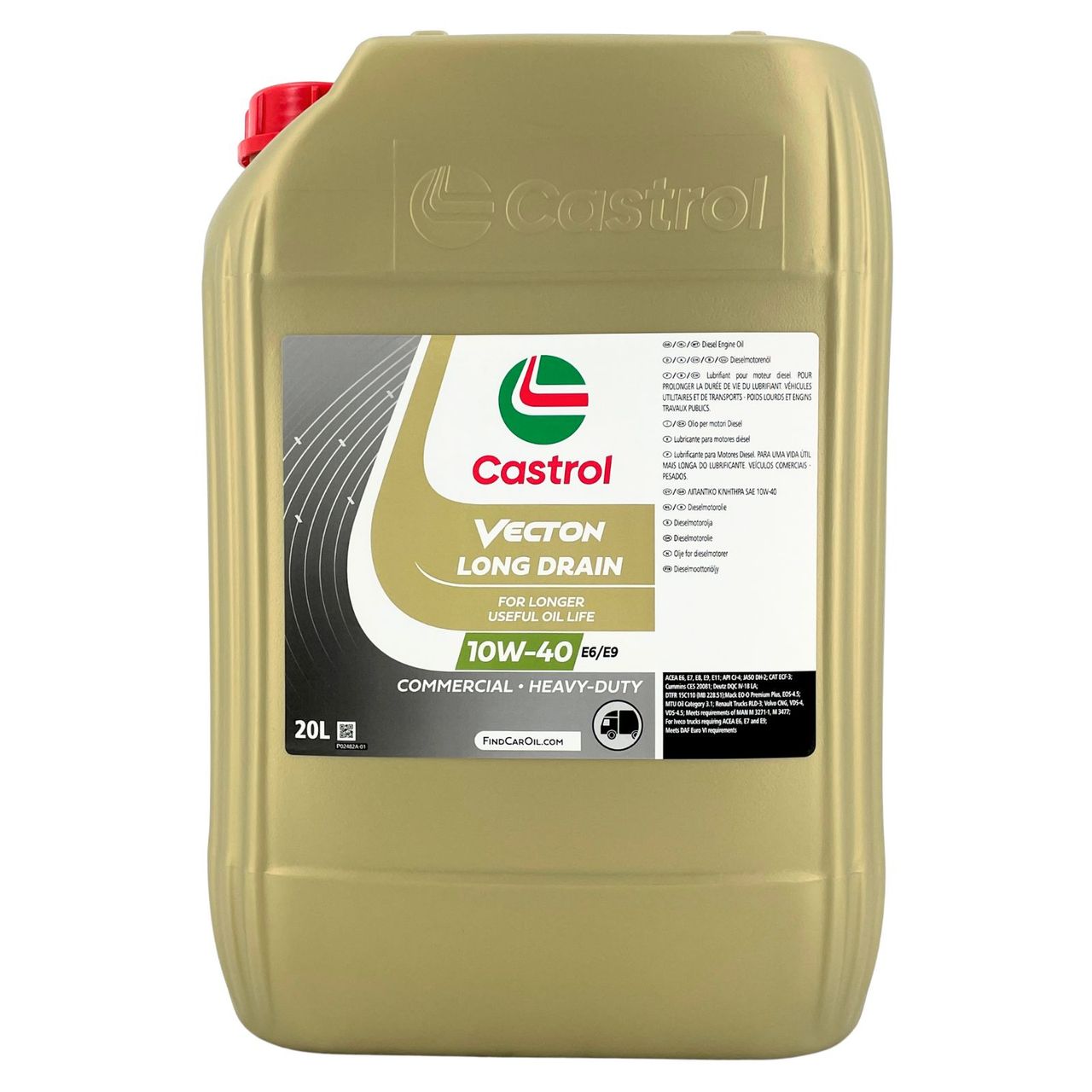 Castrol Vecton Long Drain 10W-40 E6/E9 20 Liter