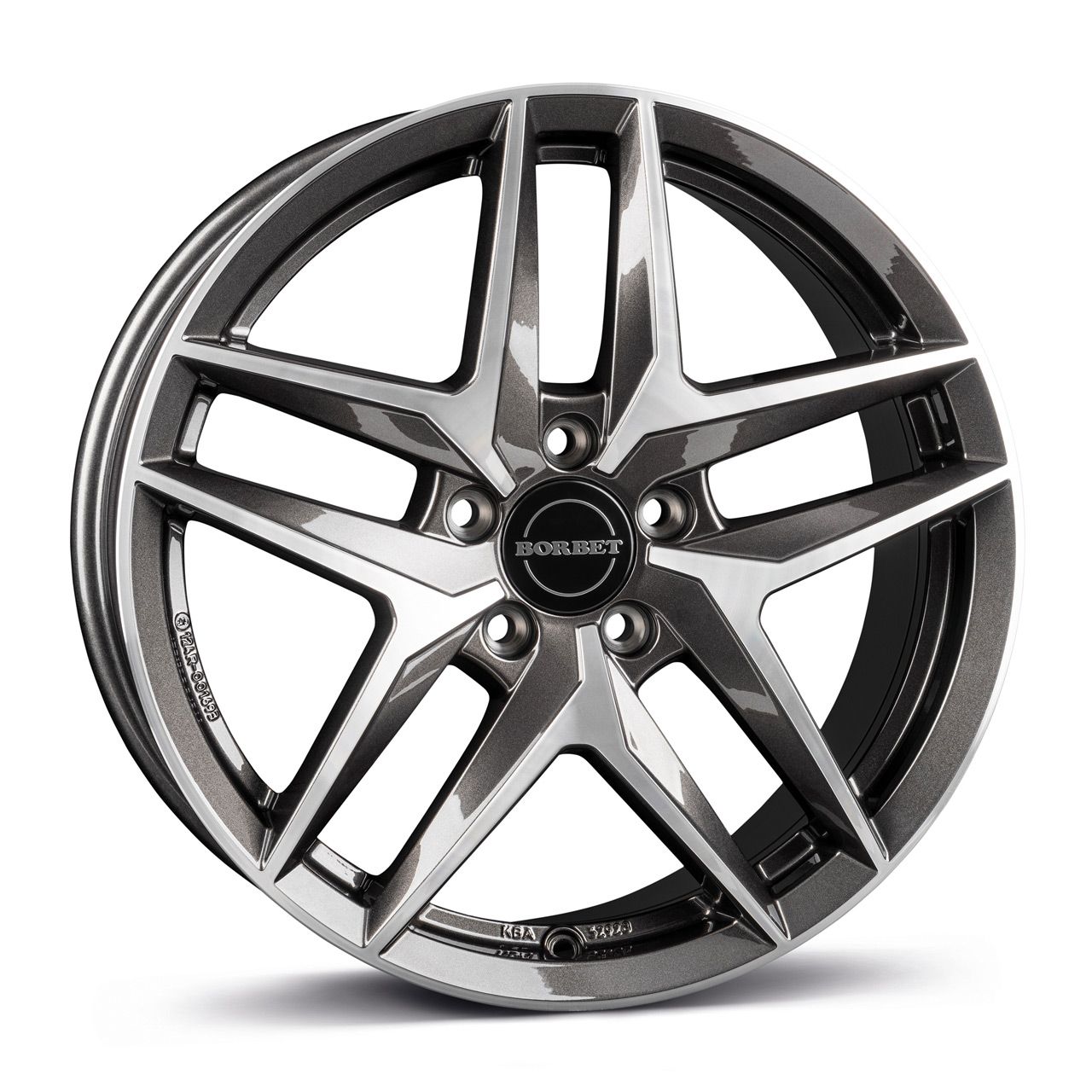 BORBET DESIGN Z mistral anthrazit glänzend poliert 8.0Jx18 5x112 ET43
