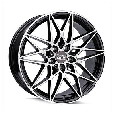 MAM WHEELS MAM B2N black front polished 8.5Jx19 5x112 ET30