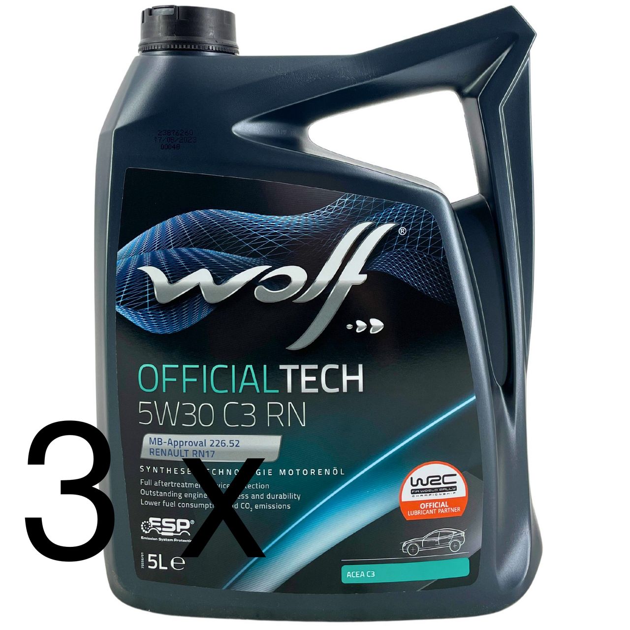 Wolf OfficialTech 5W-30 C3 RN 3x5 Liter
