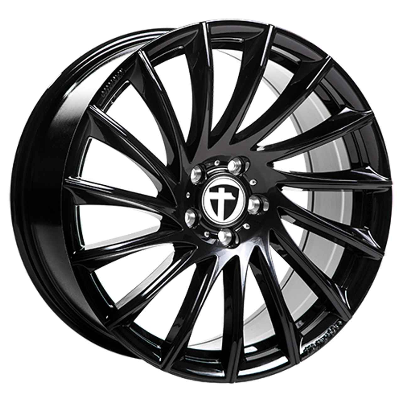 TOMASON TN16 black painted 8.5Jx19 5x108 ET40