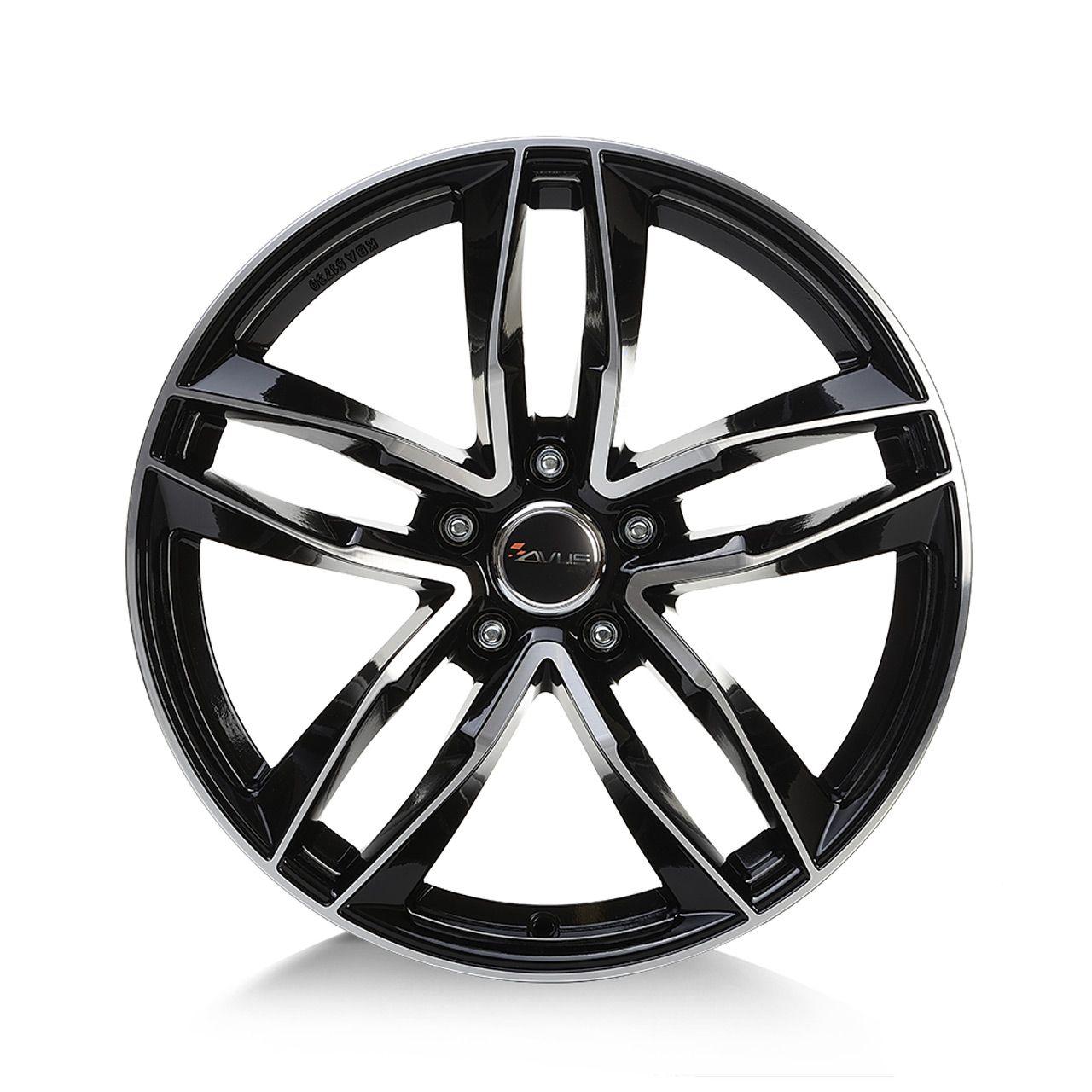AVUS RACING AF16 black polished 7.5Jx17 5x100 ET36