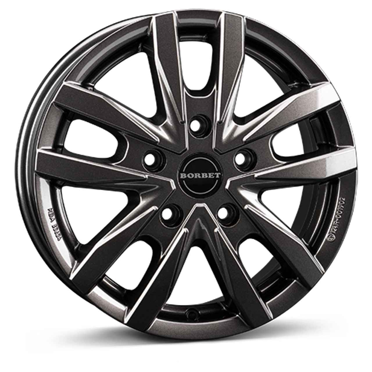 BORBET DESIGN CW5 mistral anthracite glossy 6.0Jx16 5x130 ET68