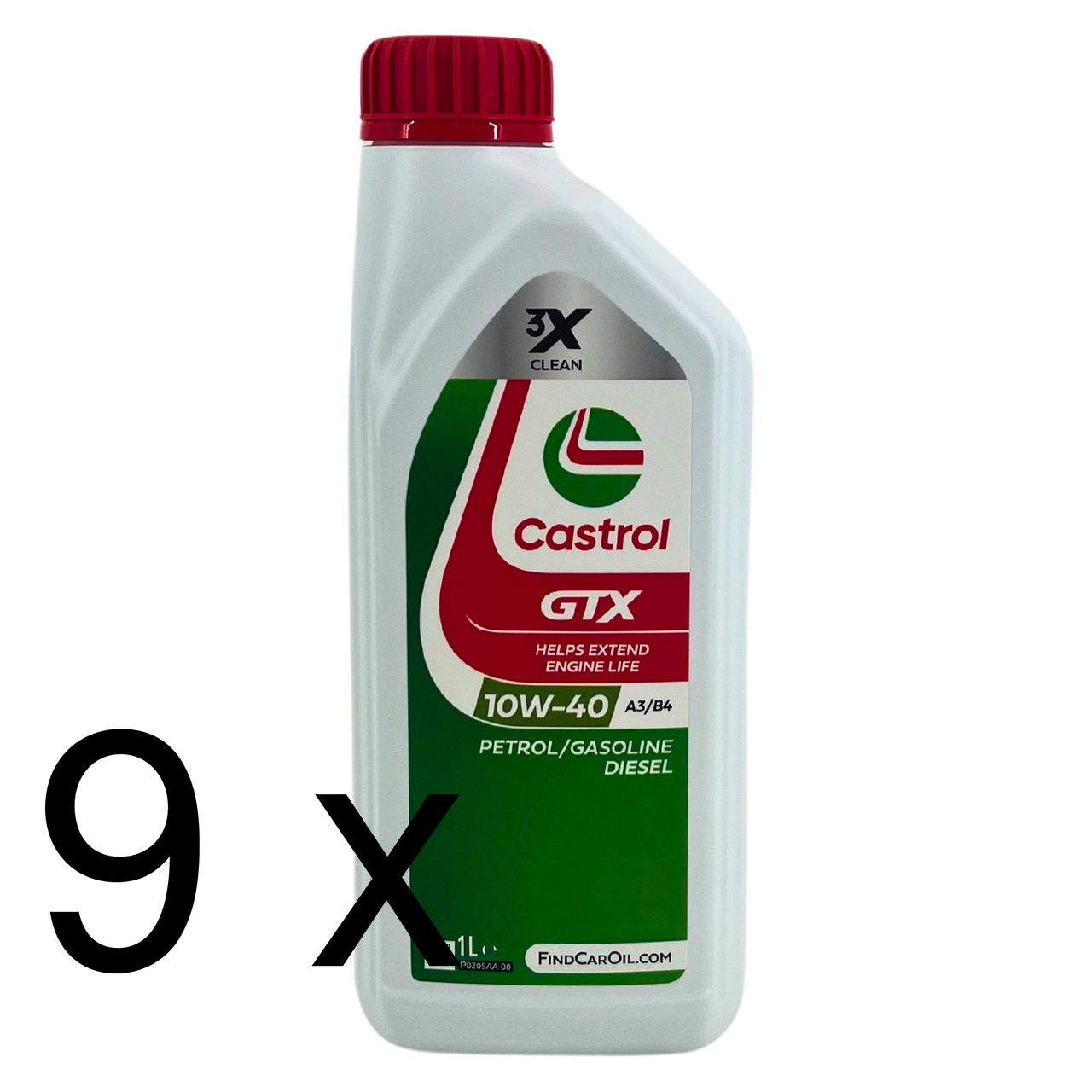 Castrol GTX 10W-40 A3/B4 9x1 Liter