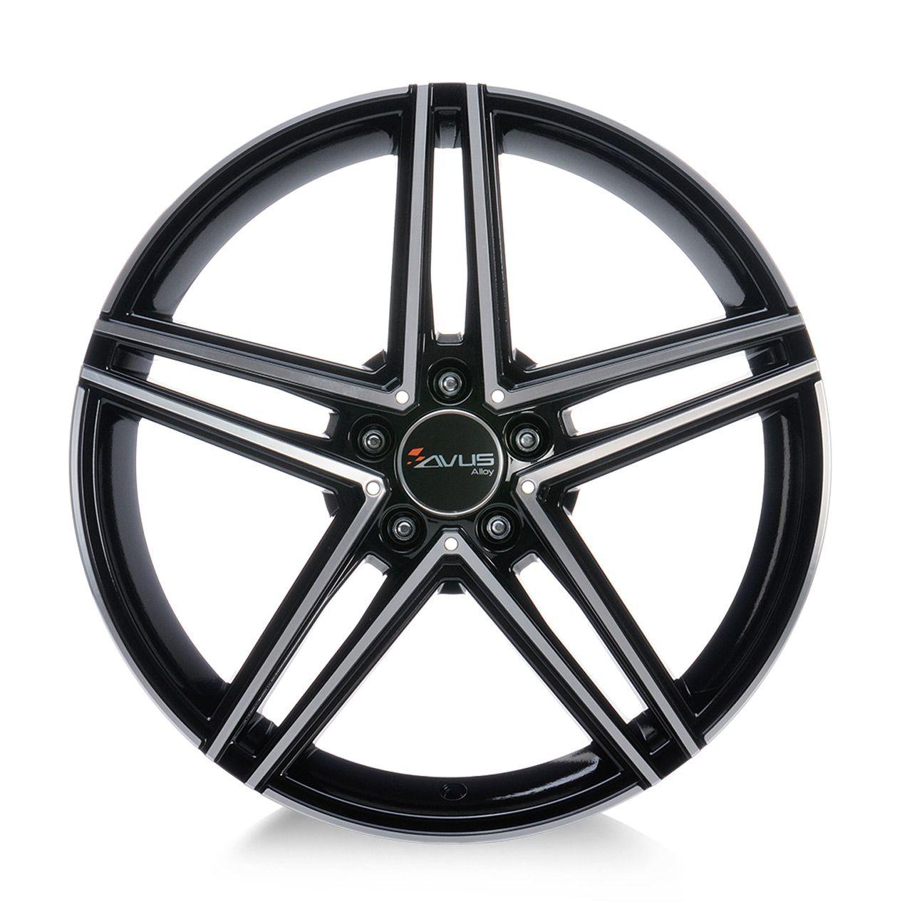 AVUS RACING AC-515K black polished 9.5Jx19 5x112 ET35