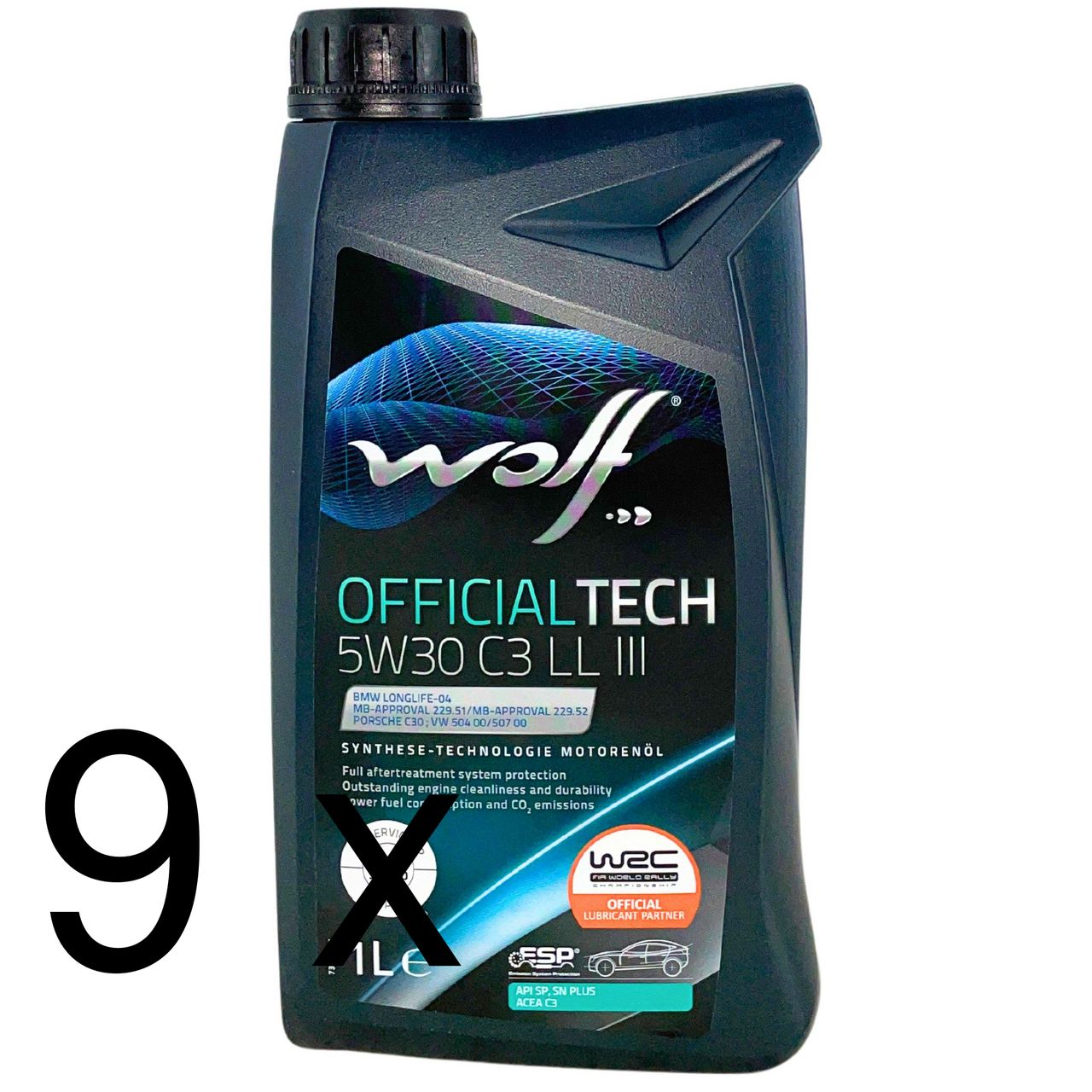 Wolf OfficialTech 5W-30 C3 LL III 9x1 Liter