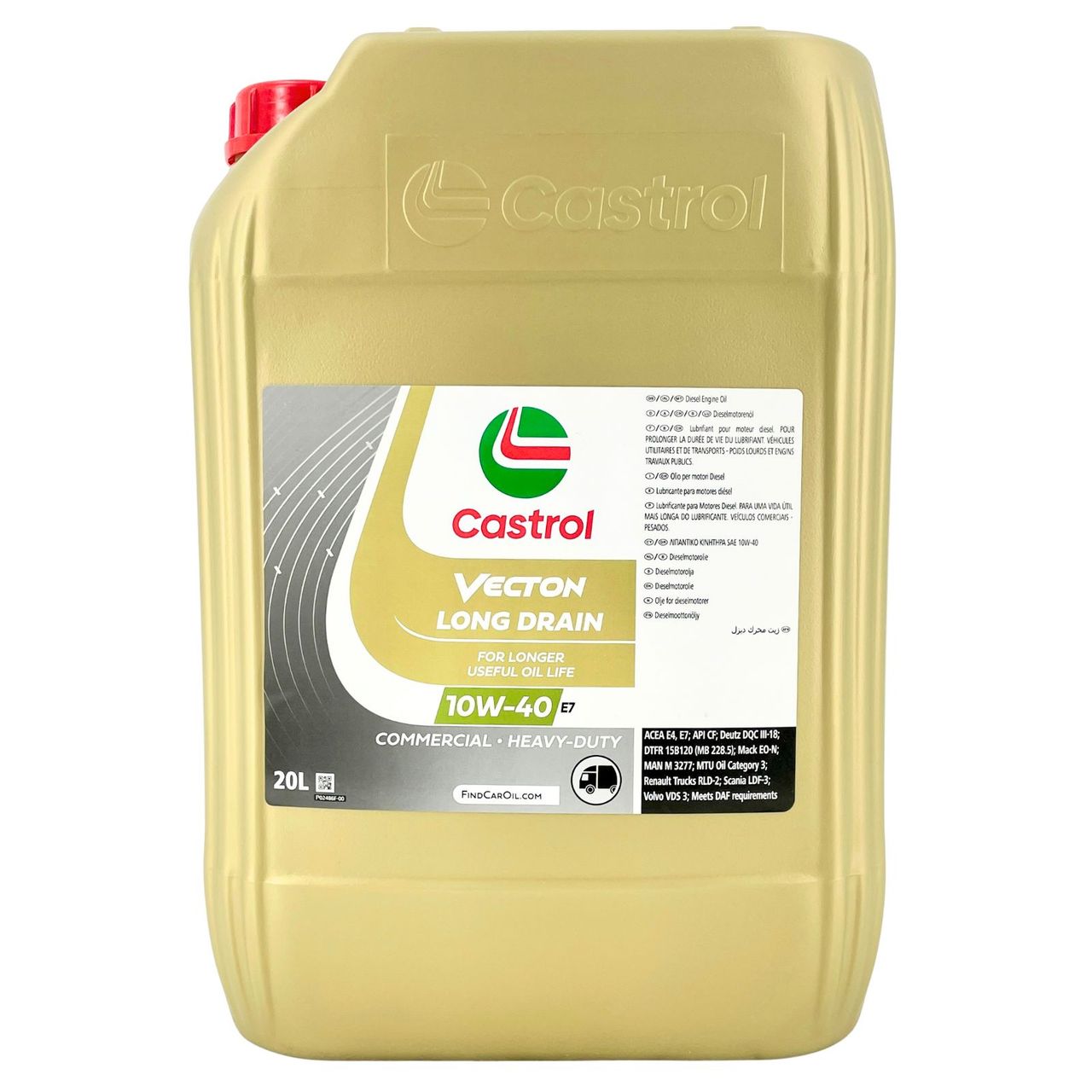 Castrol Vecton Long Drain 10W-40 E7 20 Liter Castrol Vecton Long Drain 10W-40 E7 20 Liter
