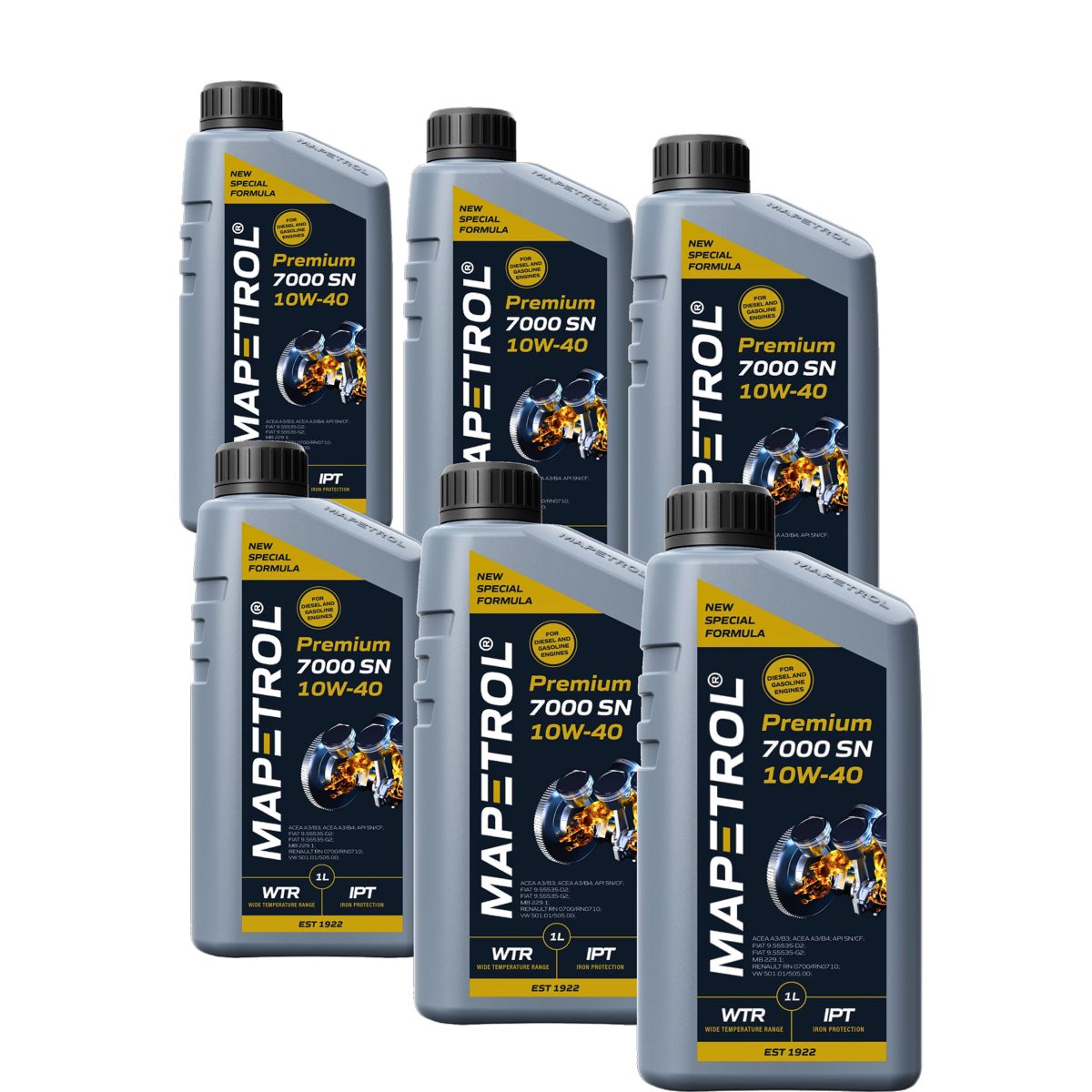Mapetrol Premium 7000 SN 10W-40 6x1 Liter