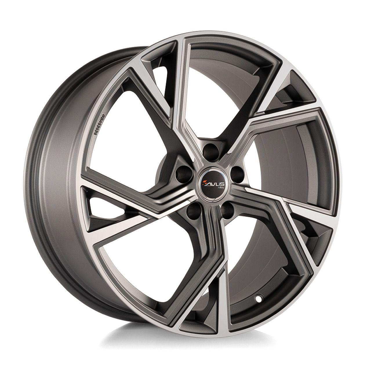 AVUS RACING AF20 matt anthracite polished 8.0Jx18 5x112 ET28