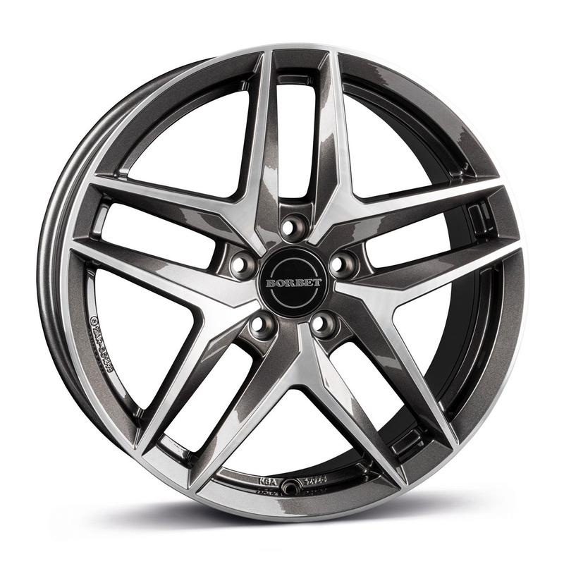 BORBET DESIGN Z mistral anthracite glossy polished 7.5Jx18 5x112 ET44