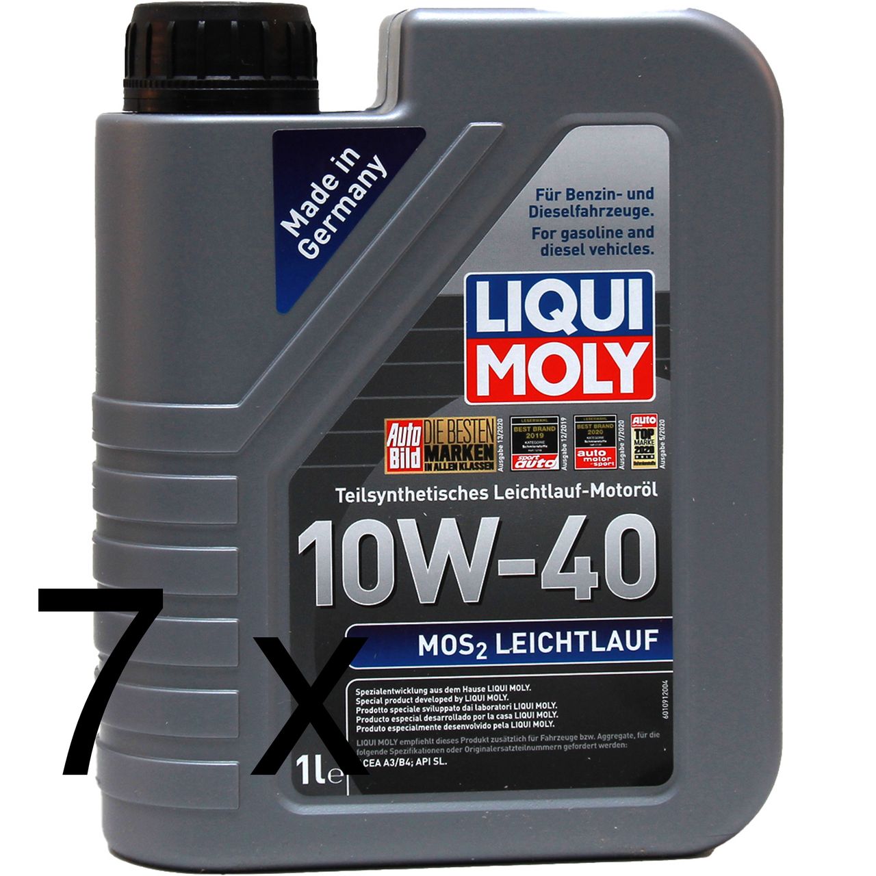 Liqui Moly MoS2 Leichtlauf 10W-40 7x1 Liter