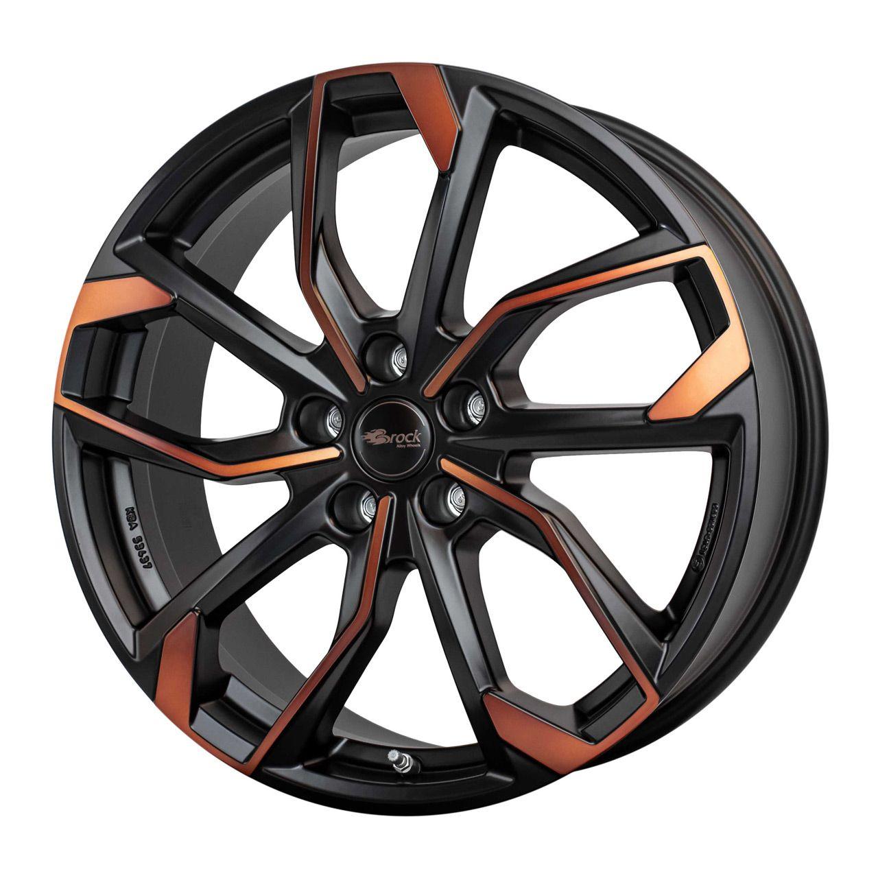RC-DESIGN RC34 black orange matt 8.0Jx19 5x112 ET50