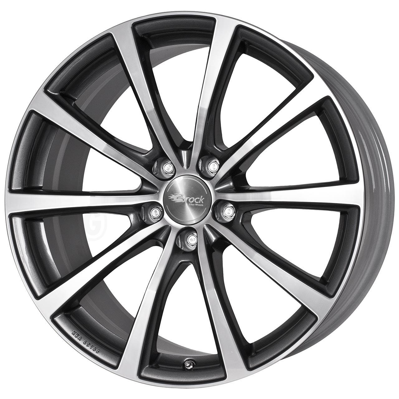 Brock B32 Himalaya grey voll poliert hgvp 11x20 5x130 ET52