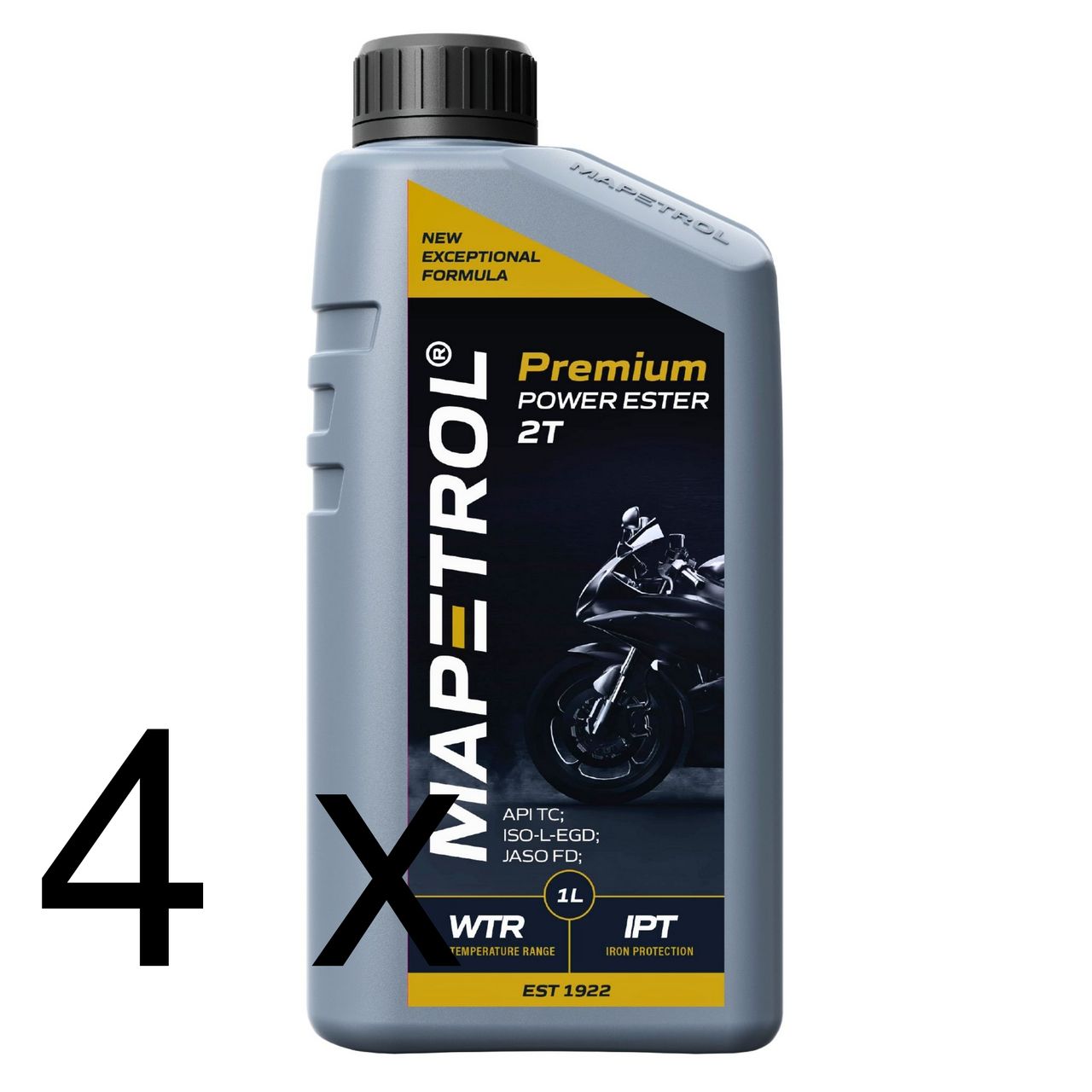 Mapetrol Premium Power Ester 2T 4x1 Liter Mapetrol Premium Power Ester 2T 4x1 Liter