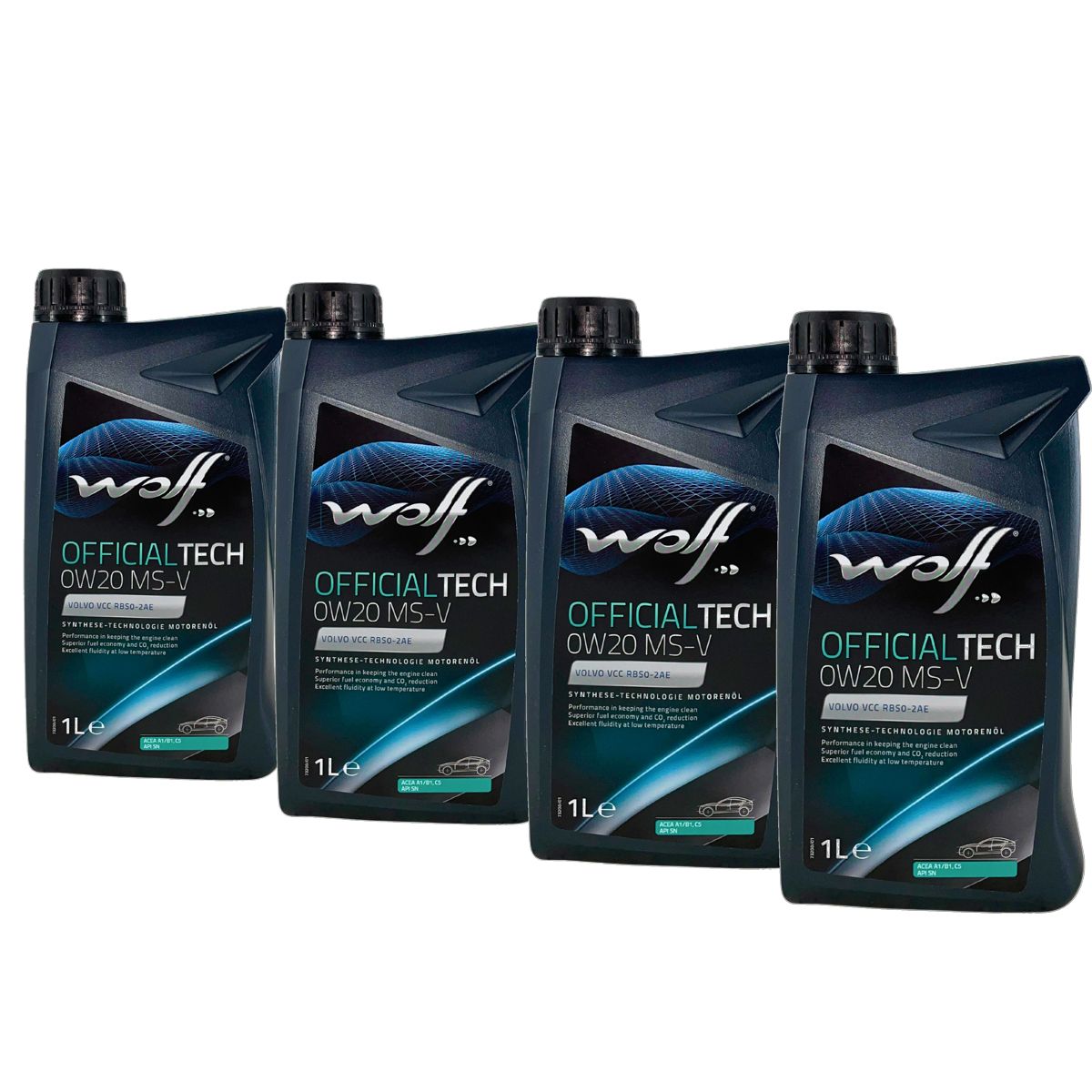Wolf OfficialTech 0W-20 MS-V 4x1 Liter