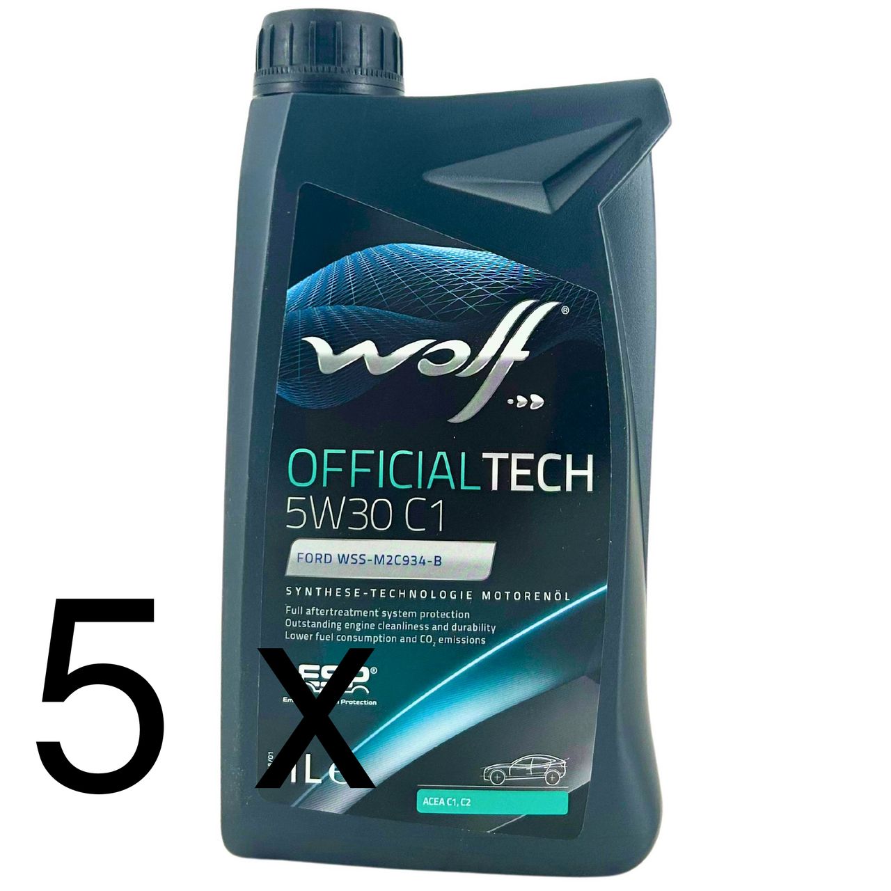 Wolf OfficialTech 5W-30 C1 5x1 Liter