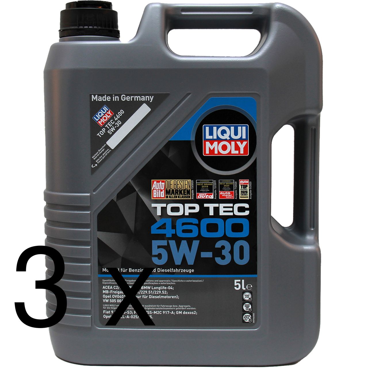 Liqui Moly Top Tec 4600 5W-30 3x5 Liter Liqui Moly Top Tec 4600 5W-30 3x5 Liter
