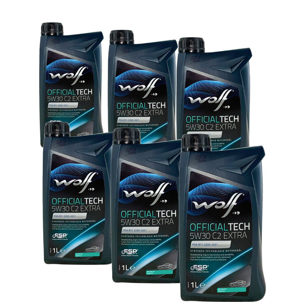 Wolf OfficialTech 5W-30 C2 Extra 6x1 Liter