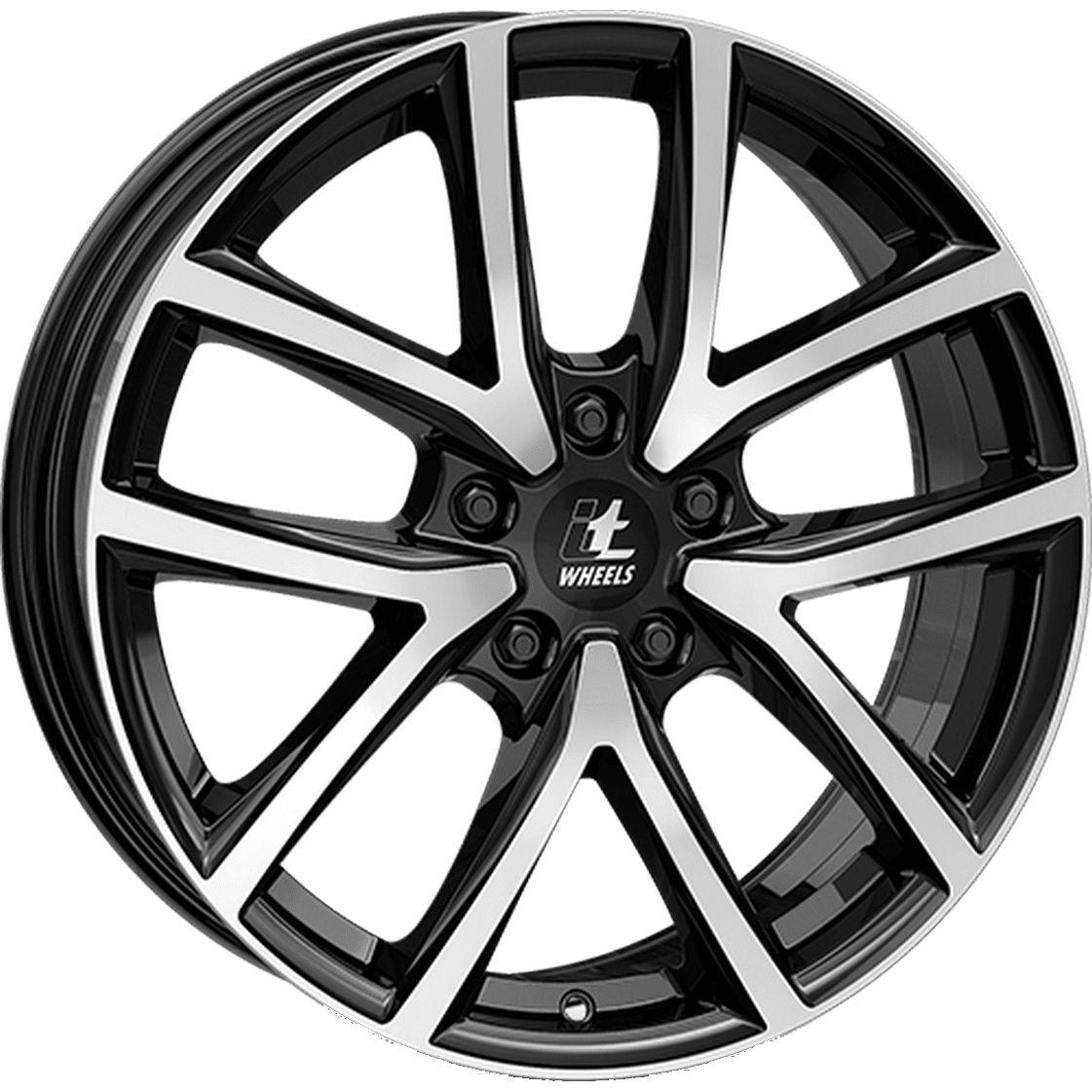 ITWHEELS MIRA shiny black polished front 7.5Jx18 5x112 ET30