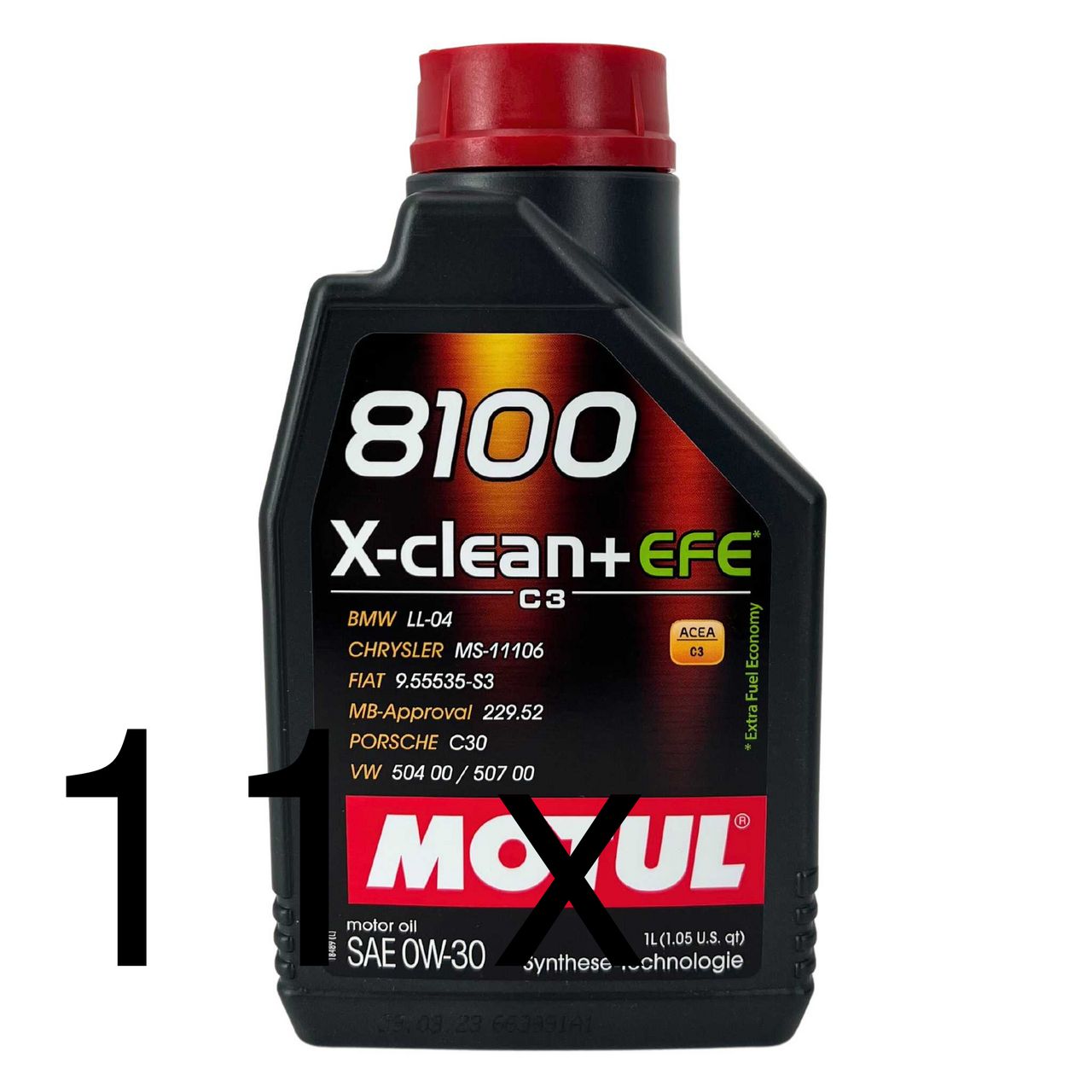 Motul 8100 X-Clean + EFE 0W-30 11x1 Liter