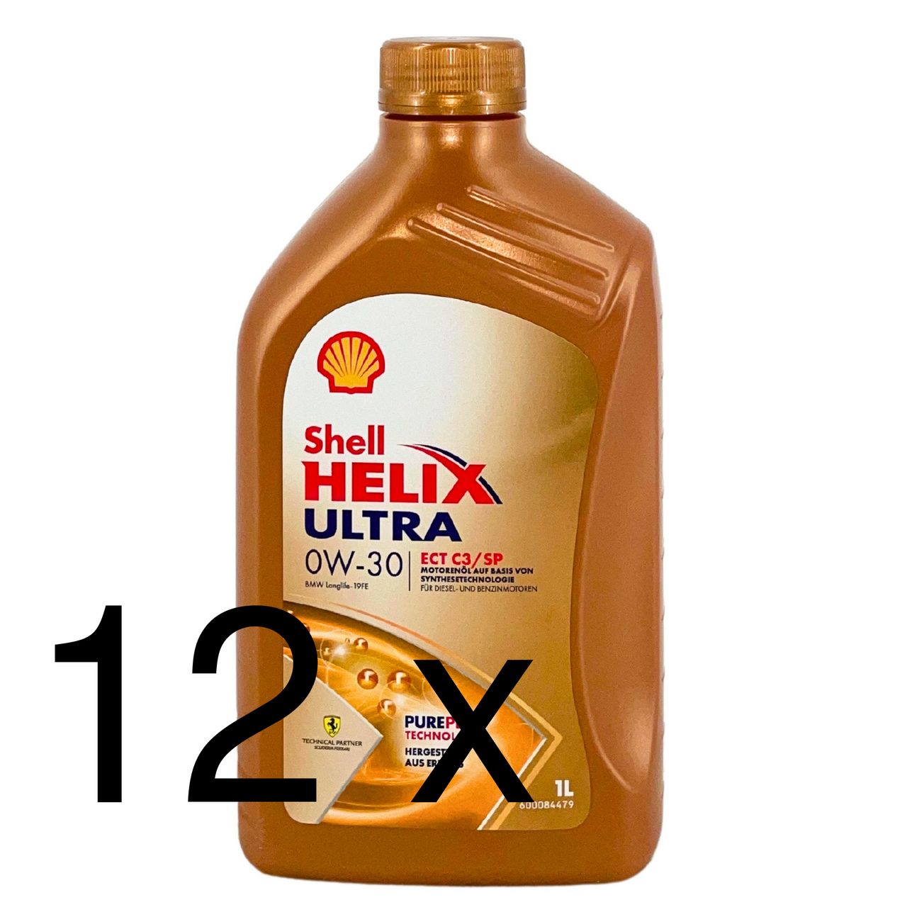 Shell Helix Ultra ECT C3 SP 0W-30 12x1 Liter Shell Helix Ultra ECT C3 SP 0W-30 12x1 Liter