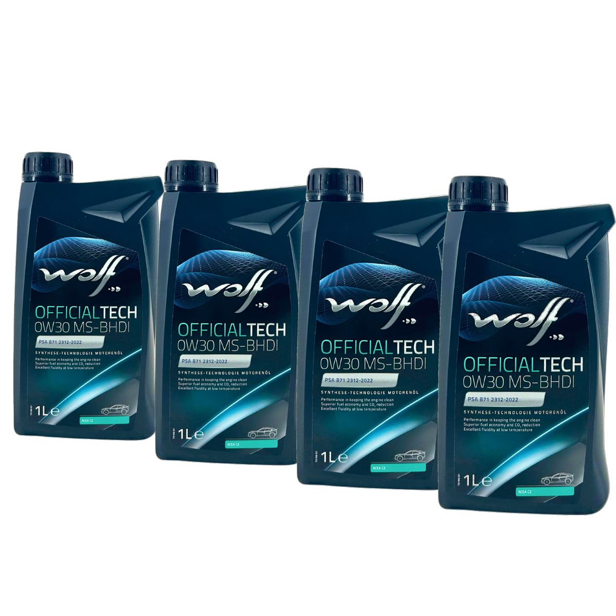 Wolf OfficialTech 0W-30 MS-BHDI 4x1 Liter