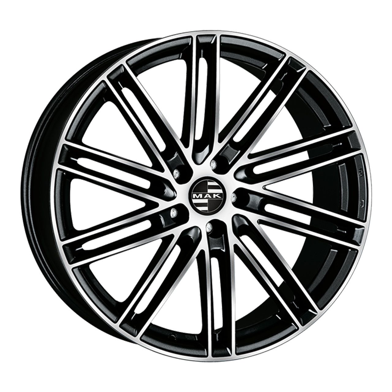 MAK LEIPZIG-D gloss black mirror ring 10.0Jx21 5x112 ET35