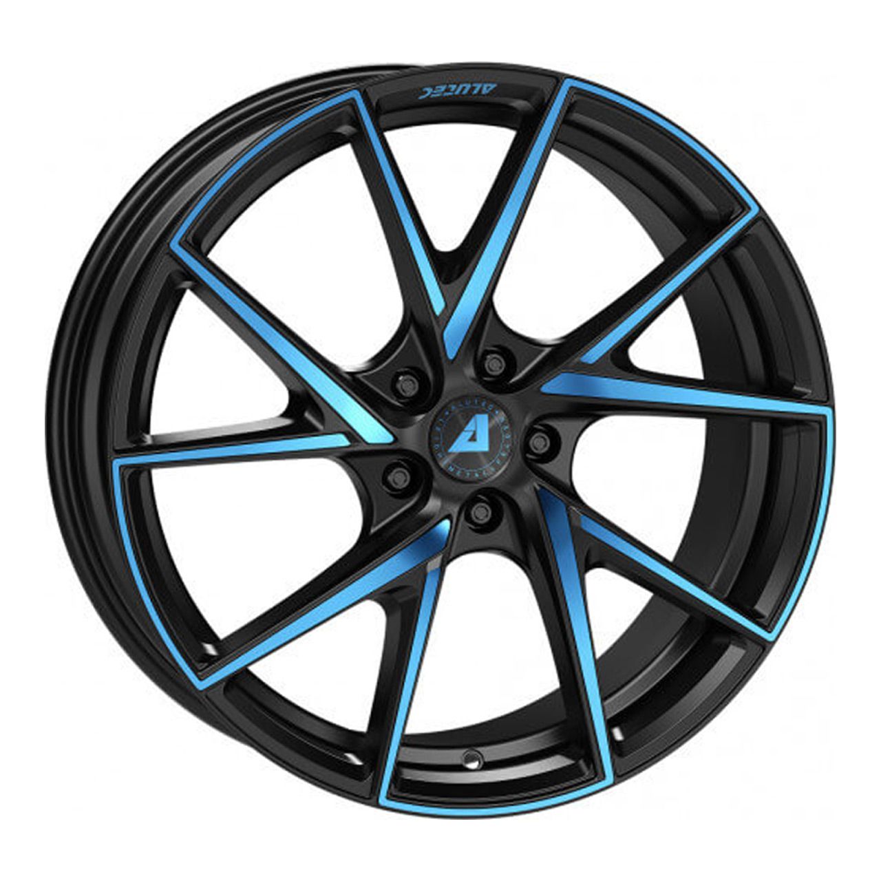 ALUTEC ADX.01 5-LOCH racing-black frontpoliert blue 8.5Jx20 5x112 ET45