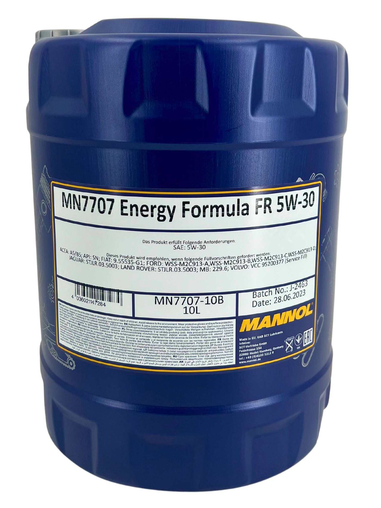 Mannol Energy Formula FR 5W-30 10 Liter Mannol Energy Formula FR 5W-30 10 Liter