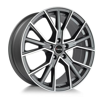 AVUS RACING AF18 matt anthracite polished 8.0Jx18 5x112 ET35