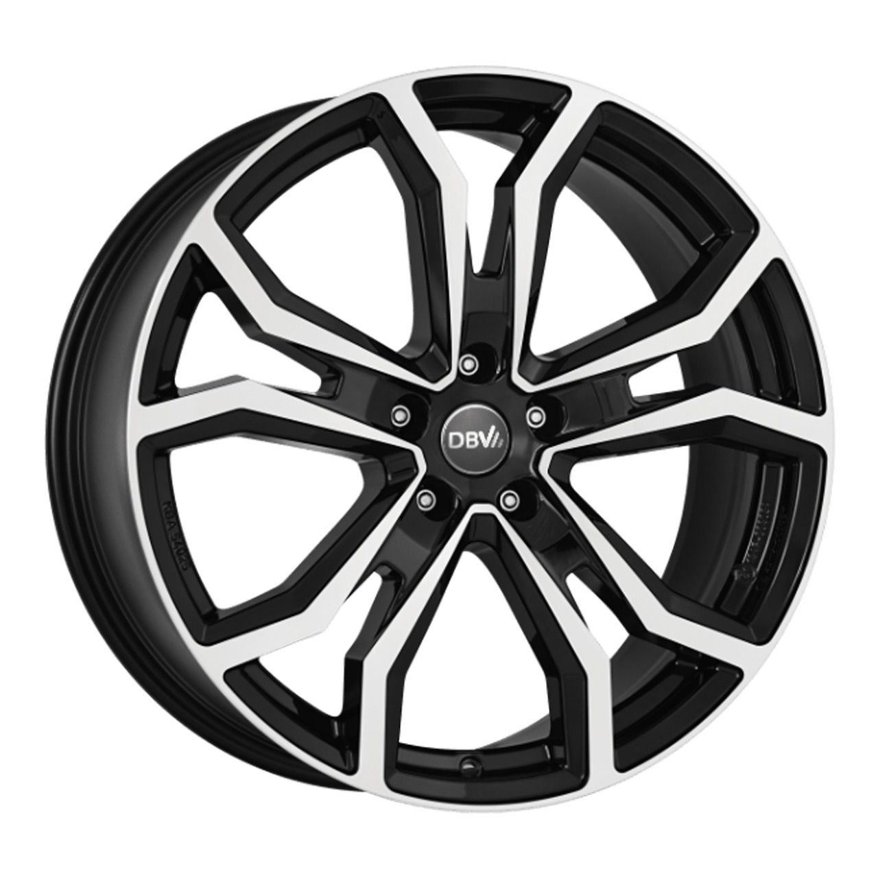 DBV MILANO TV schwarz glänzend frontpoliert 8.0Jx18 5x120 ET50