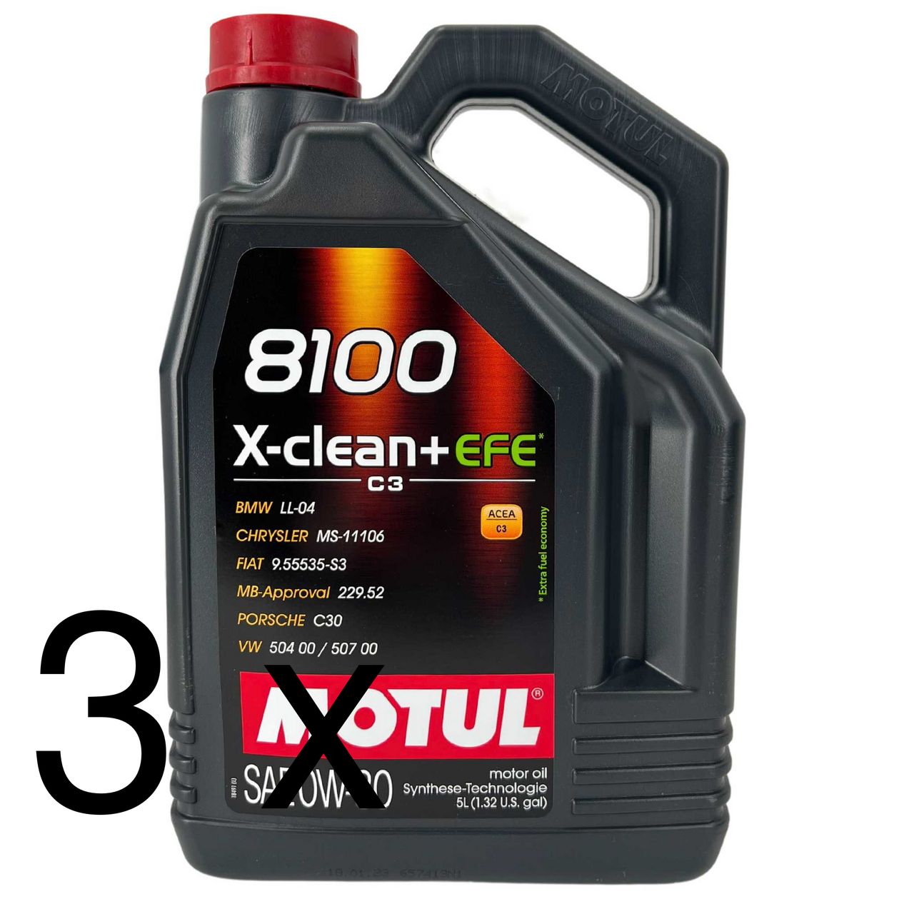 Motul 8100 X-Clean + EFE 0W-30 3x5 Liter Motul 8100 X-Clean + EFE 0W-30 3x5 Liter