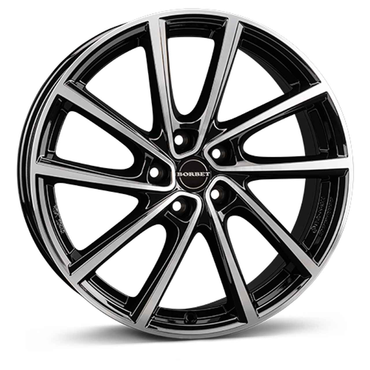 BORBET DESIGN V black polished glossy 7.0Jx19 5x112 ET34