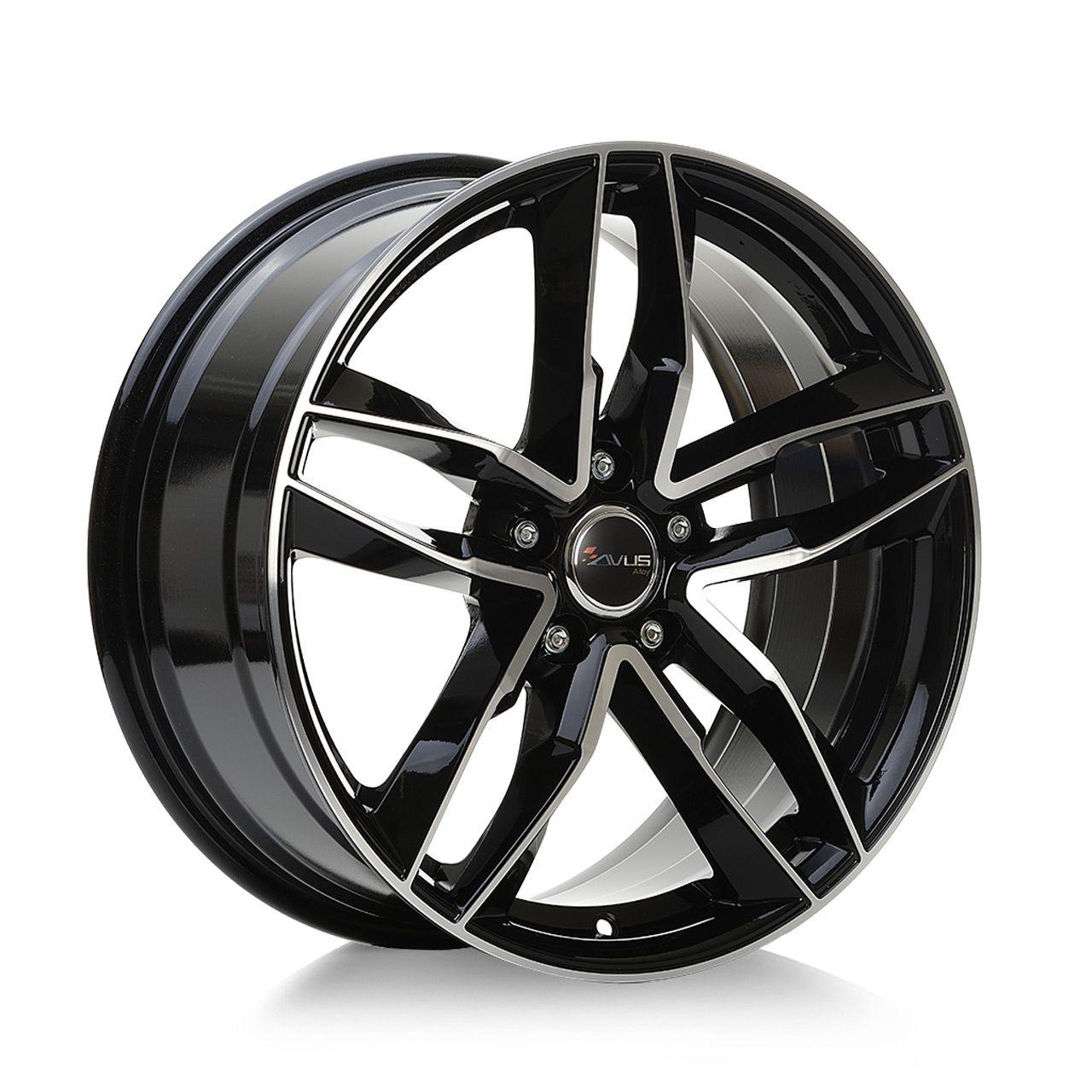 AVUS RACING AF16 black polished 7.5Jx17 5x112 ET38