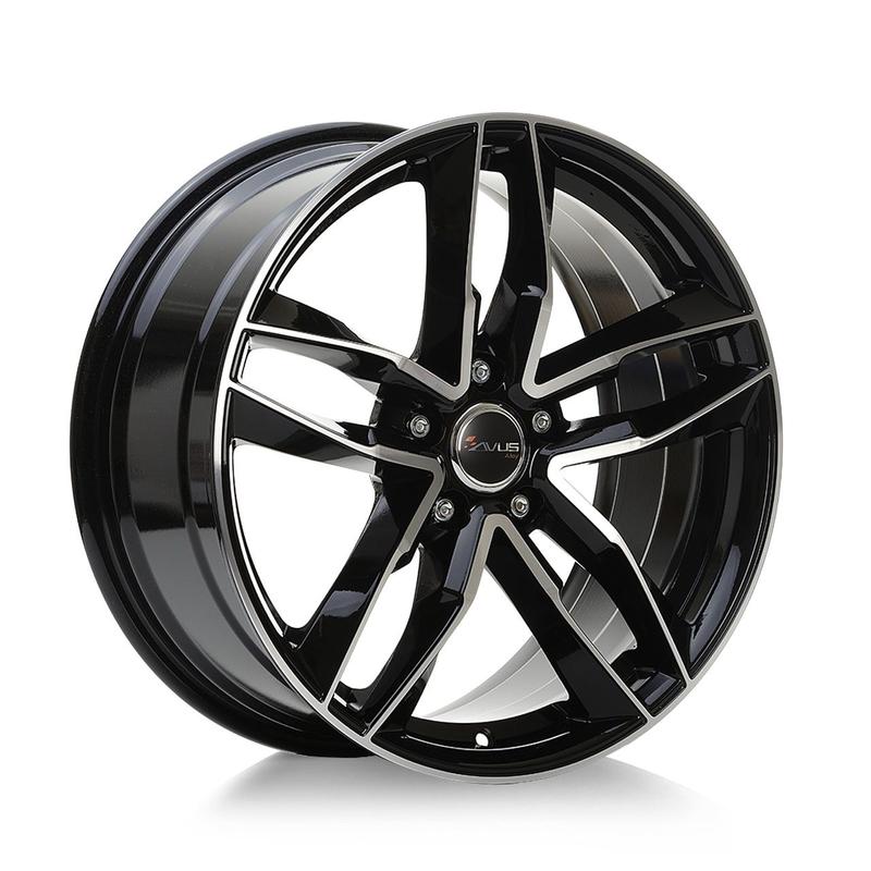 AVUS RACING AF16 black polished 7.5Jx17 5x112 ET45