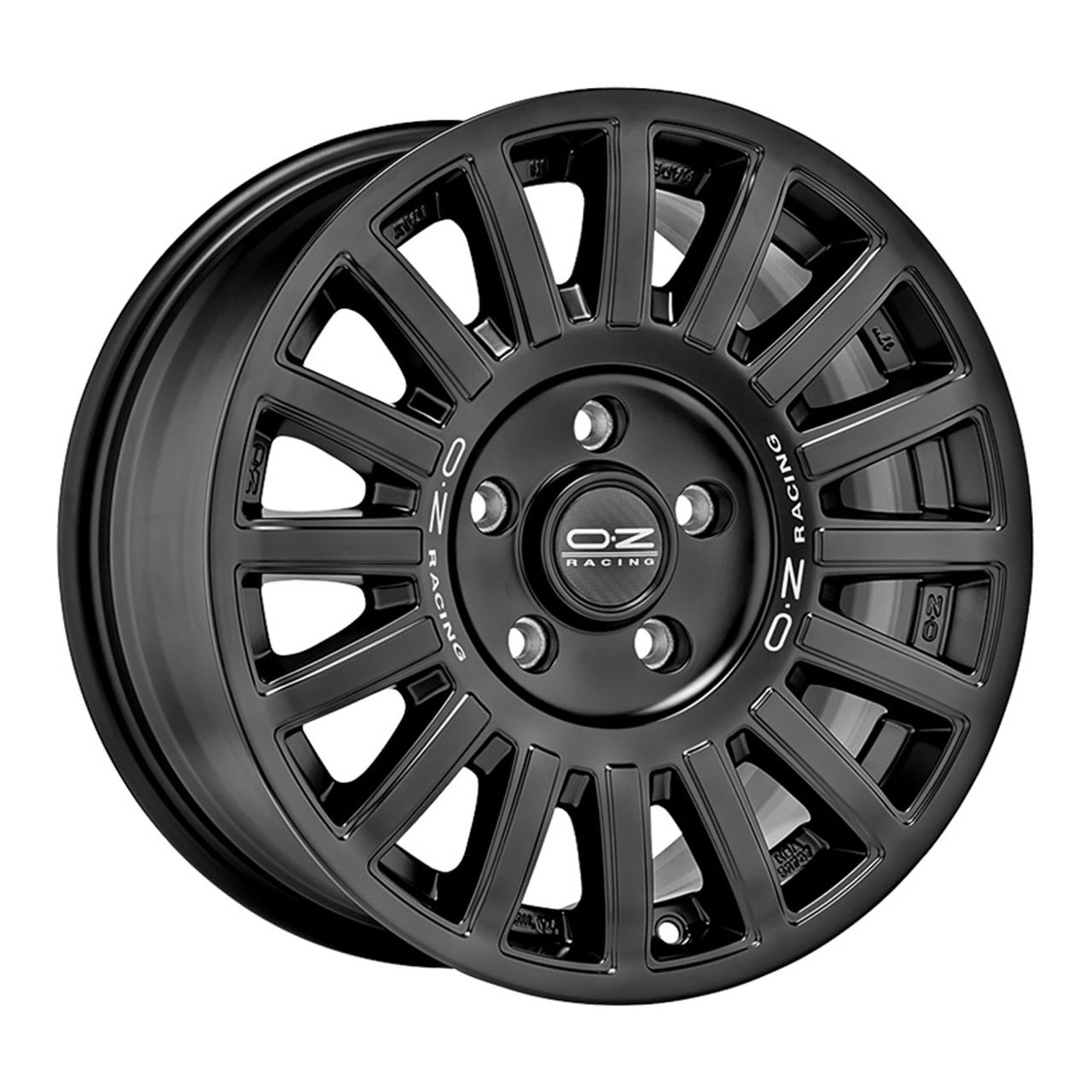 OZ RALLY RAID matt black + silver lettering 8.5Jx18 6x130 ET35