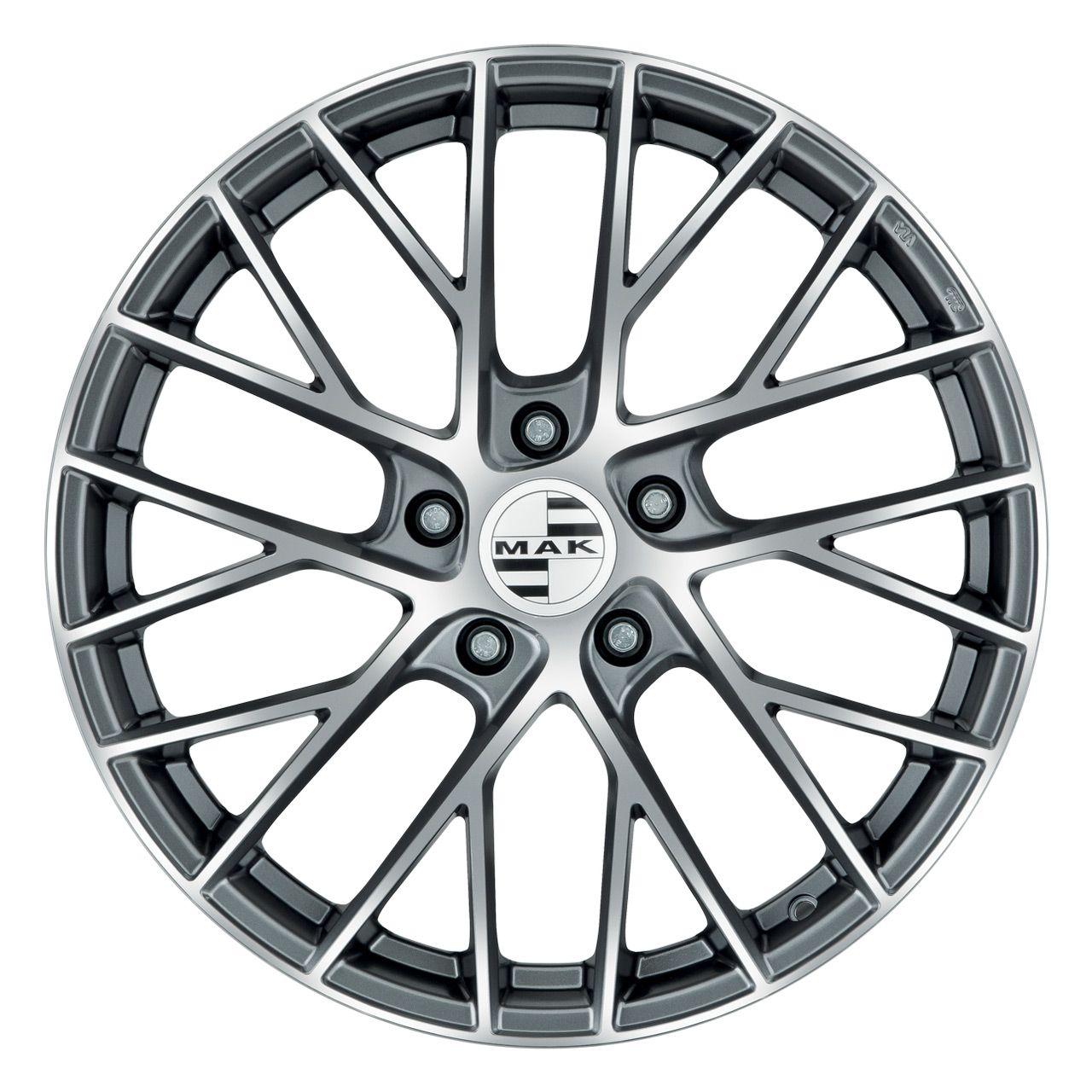 MAK MONACO-D gun metal mirror face 10.0Jx19 5x130 ET45