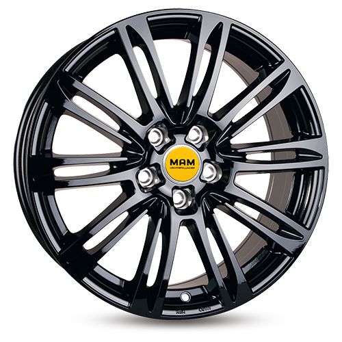 MAM MAM A4 black painted 7.0Jx16 5x108 ET38