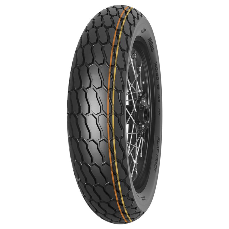 MITAS 130/80 - 19 M/C TT FLAT TRACK SOFT (ORANGE-YELLOW) NHS (27x7-19) (IND)
