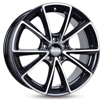 MAM WHEELS MAM A5 schwarz frontpoliert 8.5Jx20 5x112 ET45