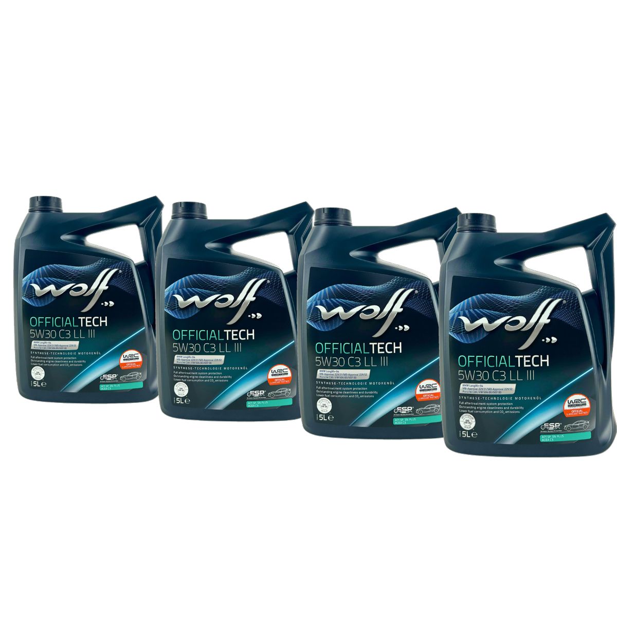 Wolf OfficialTech 5W-30 C3 LL III 4x5 Liter