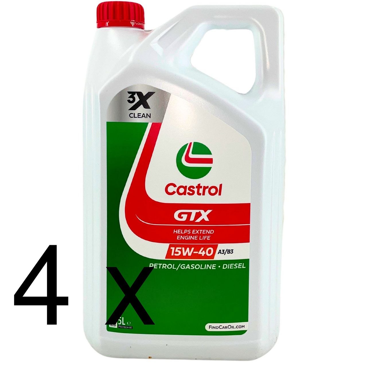 Castrol GTX 15W-40 A3/B3 4x5 Liter