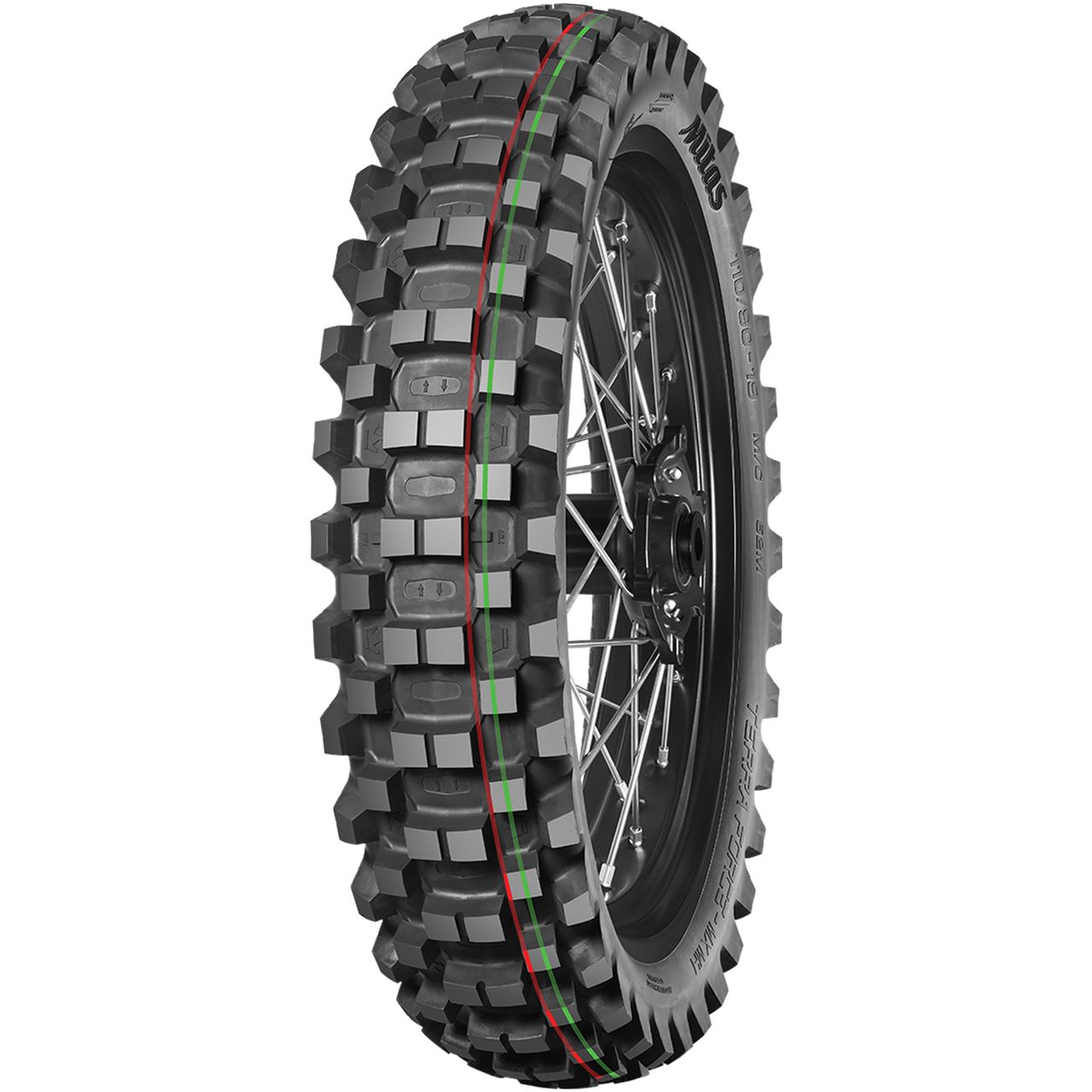 MITAS 90/100 - 14 M/C TT 49M TERRA FORCE-MX MH (RED-GREEN) (IND)