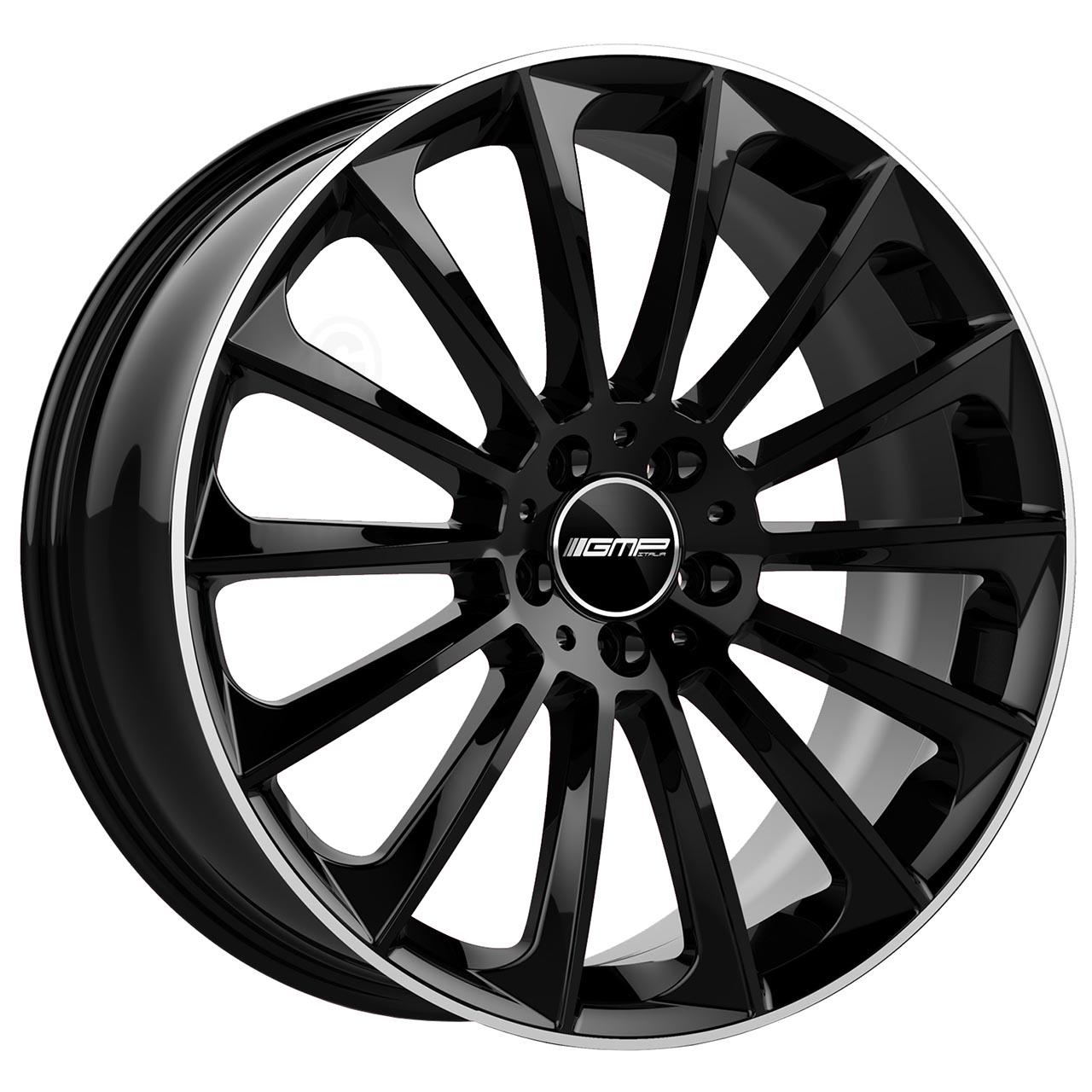 GMP Stellar Black shiny diamond lip 11x22 5x130 ET55