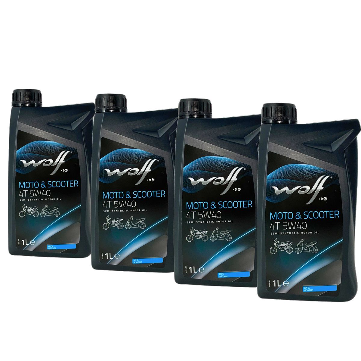 Wolf Moto & Scooter 4T 5W-40 4x1 Liter