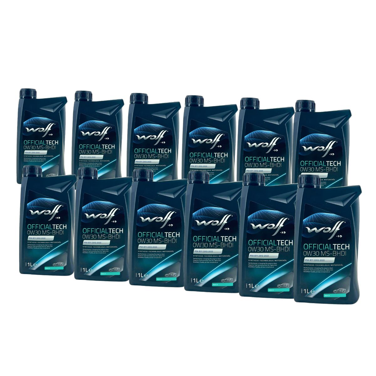 Wolf OfficialTech 0W-30 MS-BHDI 12x1 Liter
